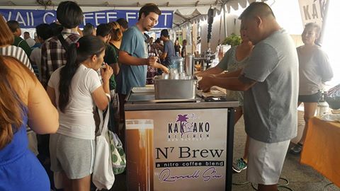 Ted pouring some delicious nitro coffee